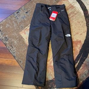 The NorthFace B Freedom Insulated snow pants Black w/ white size Boys M 10/12